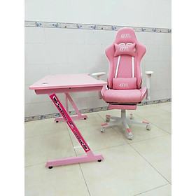Mua Combo bàn ghế gaming GT088 Màu Hồng Tuyệt đẹp