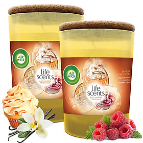 Mua Combo 2 ly nến thơm tinh dầu Air Wick Vanilla Bakery Treat 185g - bánh kem vani  nến trang trí  thơm phòng  thư giãn  khử mùi