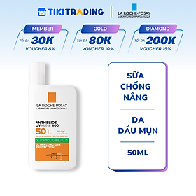 Sữa chống nắng La Roche-Posay cho da dầu mụn Anthelios UVMUNE400 Fluid - 50ml