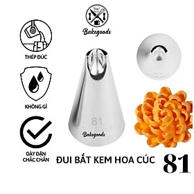 Mua Đui bắt kem 81  Đuôi bắt kem hoa cúc trang trí bánh bằng thép không gỉ đúc liền khối dày dặn  cứng cáp