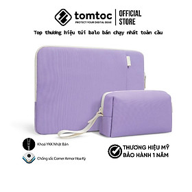 Túi chống sốc Tomtoc Organized Corner Armor and Pouch cho Macbook 13inch - kèm túi phụ kiện, hàng chính hãng