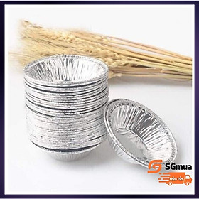 Mua Set 100 Cốc  chén bạc  khuôn giấy bạc nhôm nướng hàu  bánh  tart trứng siêu tiện lợi
