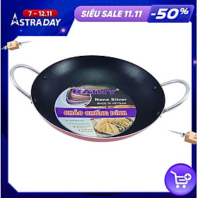 Chảo nhôm chống dính lòng sâu 24cm Rainy - Hàng Chính Hãng 