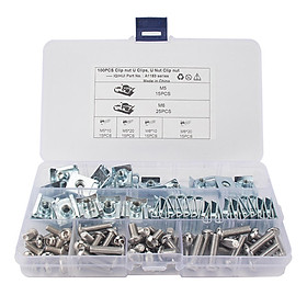 Car Bolt Nut clip Fasteners Kits with Storage Box for Dash Door Panel Interior