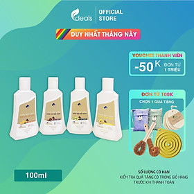 (Quà tặng) Nước rửa chén hữu cơ Bồ hòn Ecocare - 100% thực vật, không hóa chất, tinh dầu khử mùi, chăm sóc da tay, tiết kiệm nước 30% - Chai 100ml - Tinh dầu Cam