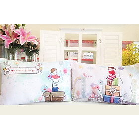 Mua Cặp vỏ gối đôi 40-60cm Món quà tình yêu