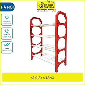 Kệ Giày Dép Đa Năng, Kệ Để Giày Dép 4 Tầng Siêu Tiện Dụng, Siêu Chắc Chắn, Gia Dụng Thông Minh