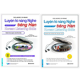 Download sách Combo Luyện Kĩ Năng Nghe Tiếng Hàn Dành Cho Người Mới Bắt Đầu + Dành Cho Trình Độ Trung Cấp (Kèm CD)