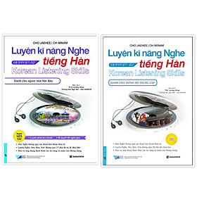 [Download Sách] Combo Luyện Kĩ Năng Nghe Tiếng Hàn Dành Cho Người Mới Bắt Đầu + Dành Cho Trình Độ Trung Cấp (Kèm CD)