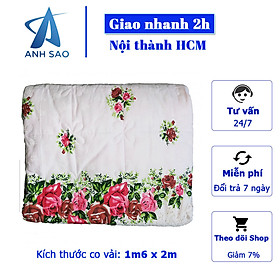 Mền chần gòn Cotton Cao cấp (1m8 x 2m) - Chất liệu 100% Cotton thấm hút tốt, đường may tỉ mỉ