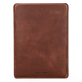 Bao Da Thật, Túi đựng, Lót chuột Genuine Leather Sleeve CONTACT'S FAMILY dành cho Macbook Air / Macbook Pro 13 / Surface Pro / Laptop 13inch / Laptop Dell XPS 13 / Surface Laptop