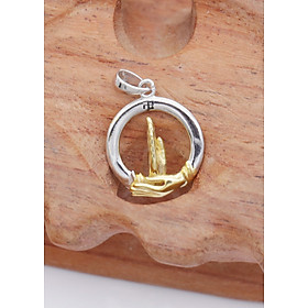 Hình ảnh Dây Chuyền Mặt Bàn Tay Niệm Phật Giáo M1821 Bảo Ngọc Jewelry