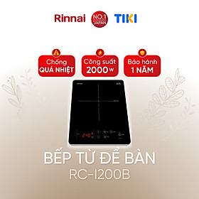 Bếp từ đơn Rinnai RC-I200B điều khiển cảm ứng 2000W - Hàng chính hãng.