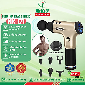 Súng massage cầm tay Nhật Bản Nikio NK-171 - 5 chế độ, 6 tốc độ mát xa