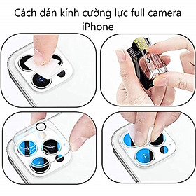 Mua Kính Cường Lực Camera cho iPhone 11 12 13 14 Pro Max Mini Plus Full Bảo Vệ Toàn Diện Cụm Camera