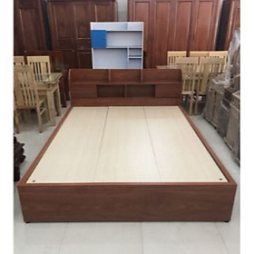 Mua Giường Ngủ Hộp Gỗ MDF Melamine 1m6x2m Ngăn Kéo Xoan Đào