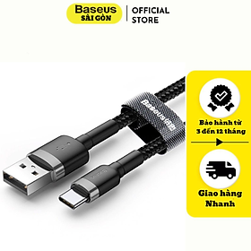 Mua Cáp sạc Baseus Cafule Quick Charge và truyền dữ liệu tốc độ cao Usb to Type C 3A CATKLF- Hàng chính hãng