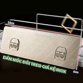 Mua Miếng Dán Thay Thế Kệ Góc Tường Inox 14x6CM Dự Phòng Kệ Tam Giác Tròn Móc Treo Đồ Nặng Siêu Dính