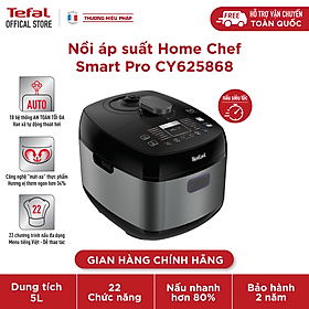 Nồi áp suất Tefal Smart Pro Multicooker CY625868 - 1000W, 5L - 22 chương trình nấu - An toàn tối