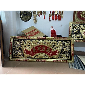 Mua bộ cuốn thư 1m35   bộ đại tự 1m35  Đức Lưu Quang bằng đồng