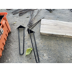 Mua chân bàn ghế hairpin sắt răng cao 30cm