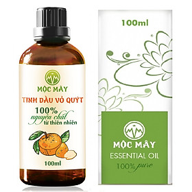 Tinh dầu Vỏ Quýt 100ml Mộc Mây - tinh dầu thiên nhiên nguyên chất Organic hữu cơ 100% - chất lượng và mùi hương vượt trội