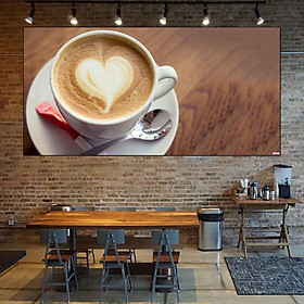 Tranh nghệ thuật dán tường  quán cà phê  GDT-28