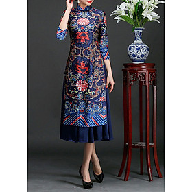 Set áo dài cách tân kèm váy thổ cẩm BY2004