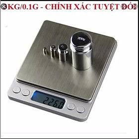 Mua Cân Điện Tử Mini Có Thể Sạc Được Loại 3KG/0.1G  Loại 1KG/0.1G  Loại 500G/0.01G (cân tiểu li)