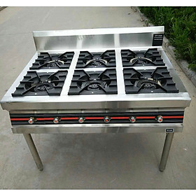Mua Bếp gas công nghiệp hầm lửa lớn 6 lò CT-6AS