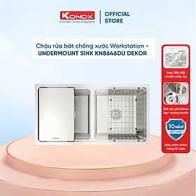 Mua Chậu rửa bát chống xước Workstation Sink – Undermount Sink KN8646DU Dekor - Bảo hành chính hãng 10 năm