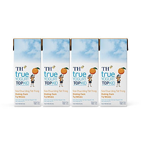 Lốc Sữa chua uống tiệt trùng hương cam tự nhiên TH true YOGURT TOPKID