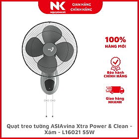 Mua Quạt treo tường ASIAvina Xtra Power & Clean L16021 55W - Xám - Hàng chính hãng