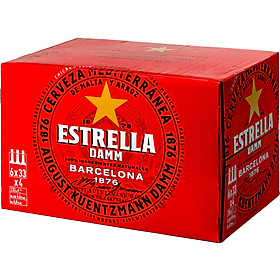 Bia Estrella Damm 24 chai 330ml