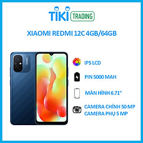 Điện Thoại Xiaomi Redmi 12C 4GB/64GB - Hàng Chính Hãng