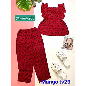 Đồ bộ nữ,đồ ngủ mặc nhà lửng 9 tấc vải lụa mango cao cấp BL 21 họa tiết dễ thương size 47-60kg