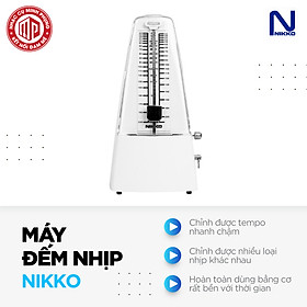 Mua Máy đếm nhịp/ gõ nhịp/ đập nhịp cao cấp - Metronome Nikko - Màu trắng - Hàng chính hãng