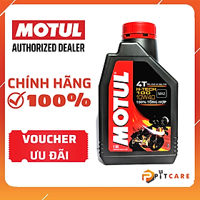 Hình ảnh Review Nhớt Tổng Hợp Motul H Tech 100 4T 10W40 Có Chiêt Lẻ