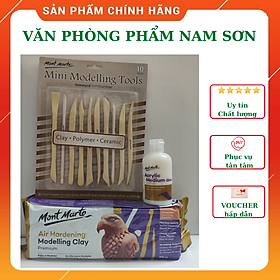 Combo đất sét, bộ dụng cụ và phủ bóng