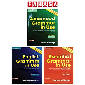 Combo Essential Grammar in Use + English Grammar in Use + Advanced Grammar in Use (Bộ 3 cuốn)