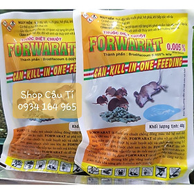 Mua Thuốc diệt chuột Forwarat 0.005 wax block 40g (Không cần trộn thức ăn)