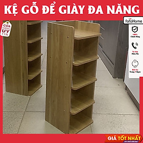 Kệ Để Giày Dép Gỗ Thiết Kế Nhỏ Gọn, Tối Ưu Diện Tích Nhiều Tầng
