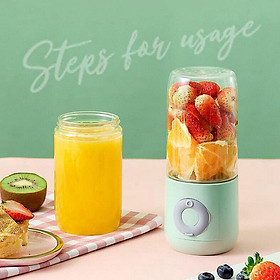 Portable Blender Mini Personal Blender, Juicer Blender Smoothie Maker Cordless Small Juicer Cup Mixer, USB Rechargeable 500ml, Home Travel Office