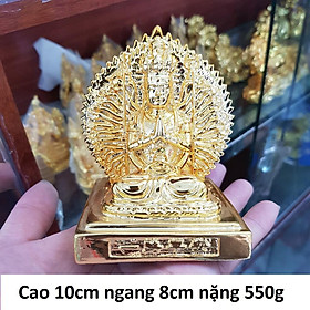 Tượng Thiên thủ thiên nhãn bằng đồng si vàng