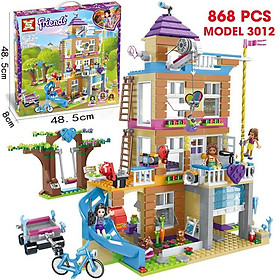 Đồ chơi lắp ráp kiểu lego Friends House Ngôi nhà tình bạn lego bé gái Model 3012 ( có sẵn với 868 chi tiết )