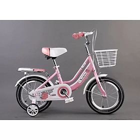 Xe đạp Mini nữ trẻ em mẫu mới đủ Size 12-14-16-18-20 inch cho bé gái 2-11 tuổi - Bánh 14 cho bé 4-5 tuổi