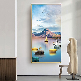 Tranh Phong Cảnh Biển Treo Tường Phòng Khách - Tranh Canvas Trang Trí Cao Cấp