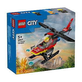 Đồ Chơi Lắp Ráp Trực Thăng Cứu Hỏa Lego City 60411 LEGO CITY 60411