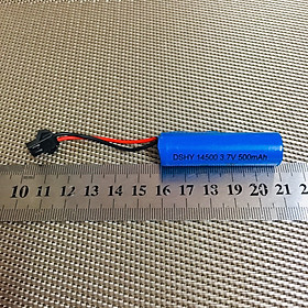 Mua Pin sạc 14500 hình trụ 3.7V dung lượng 500mAh chân cắm càng cua đen 2P