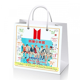 Túi quà BTS tặng hình dán Bangtan sonyeondan A.R.M.Y